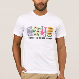 Boletín de notas florales Camisa del personal