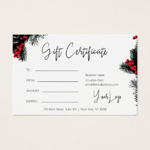 Boletín de regalo para navidades