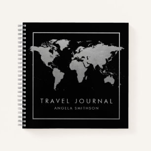 Boletín del Diario de Viajes del Mapa del Mundo d