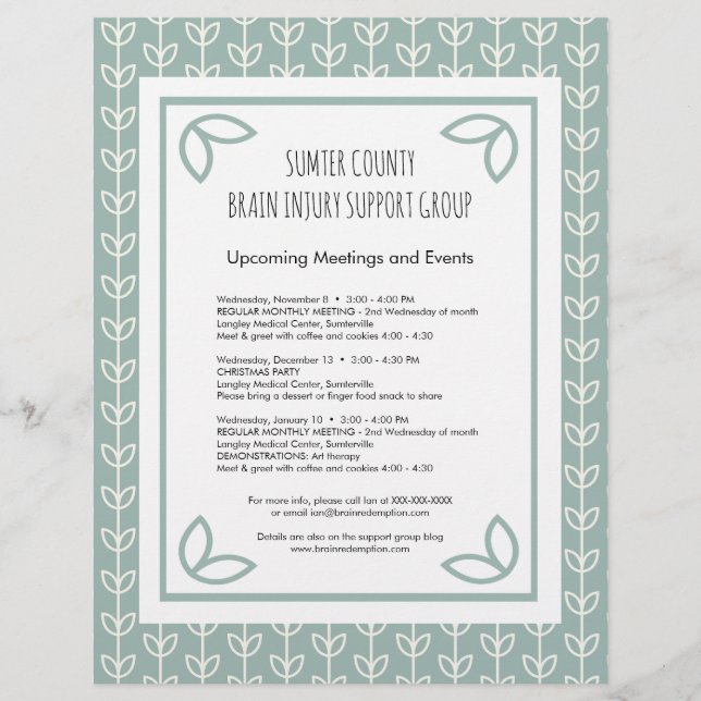 Boletín del Grupo de Apoyo sobre las hojas rusas (Frente)