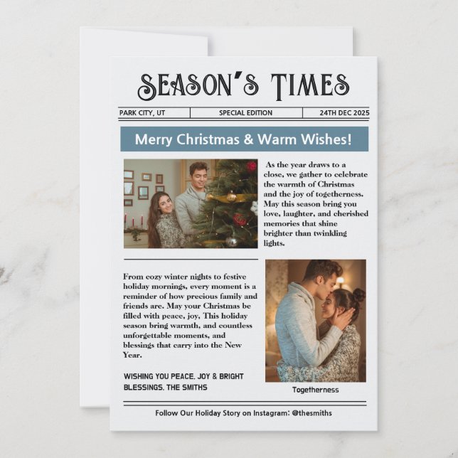 Boletín informativo Arch Foto Collage Navidad (Anverso)