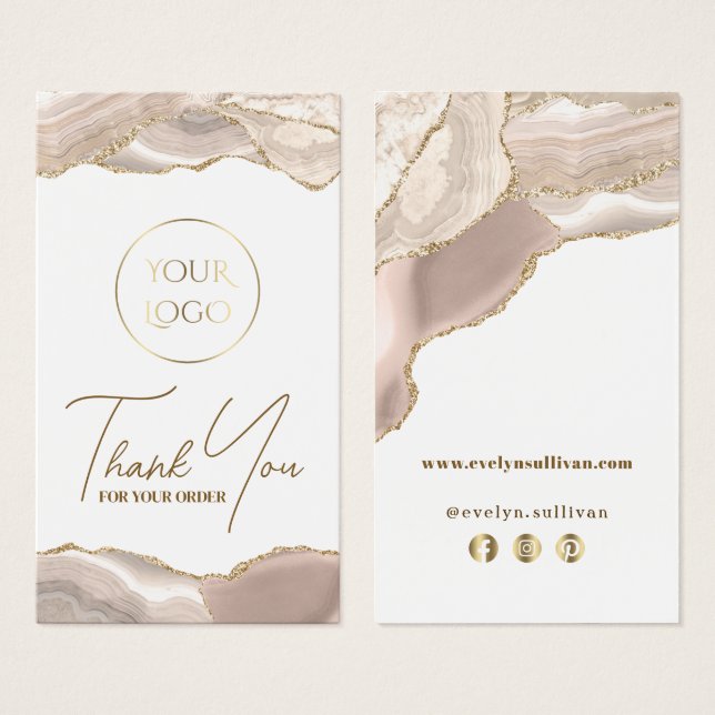 Boleto de agata de oro de marfil (Anverso y reverso)