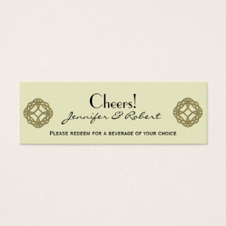 Boleto de bebida Boda Knot de Eternity Celtic Gold
