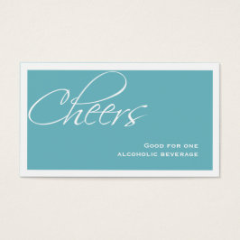 boleto de bebida para un evento formal de personal