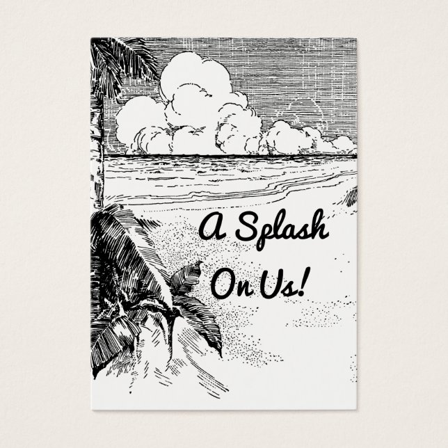 Boleto de entrada para evento con tema de playa vi (Frente)