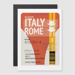 boleto de vacaciones a Roma Italia