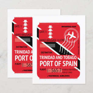 boleto de viaje de puerto de españa trinidad y tob