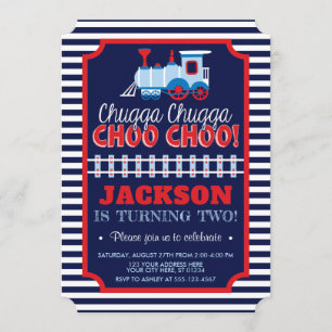 Boleto del cumpleaños del tren de la invitación el
