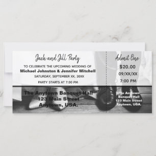 Boleto para la Fiesta de los Novios Jack y Jill