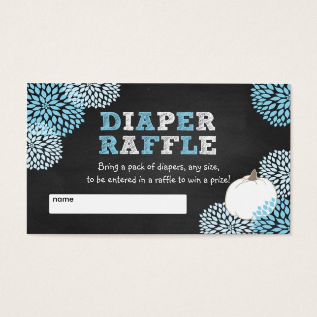 Boletos de balsa para bebé en la ducha Blue White  (Frente)