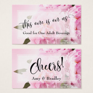 Boletos de Bebida   Letra Elegante y Foto de Peoní