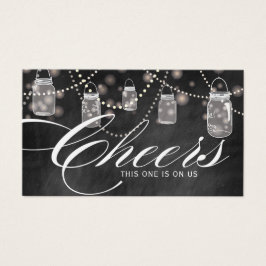 Boletos de boletos de mason colgante rústico - Paq