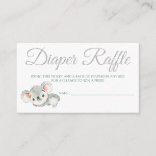 Boletos de la tarjeta de crédito Koala Diaper Raff