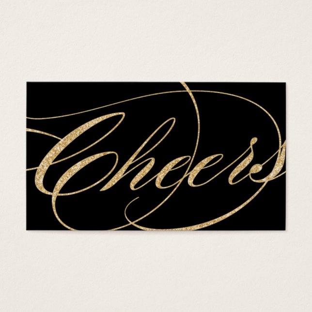 Boletos de oro y bebida negra - Paquete de 100 (Frente)