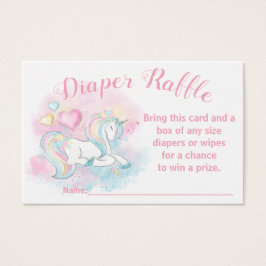 Boletos de Raffle de Pastel Unicornio