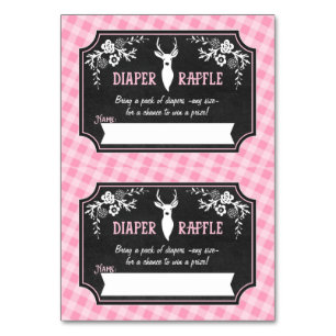 Boletos de Raffle Diaper - 2 por tarjeta - Woodlan