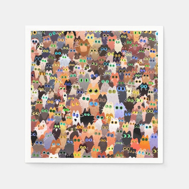 Boli en la servilleta de papel para gatos (Anverso)