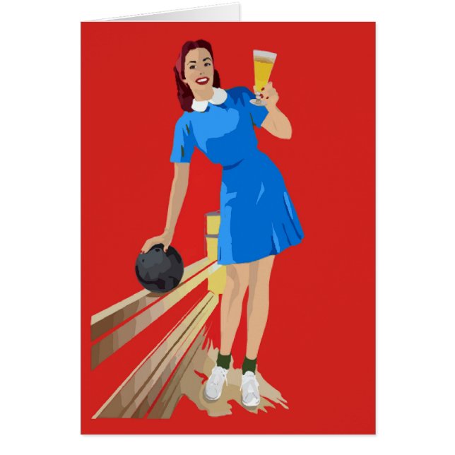 Boliche, cerveza, diversión (Frente)
