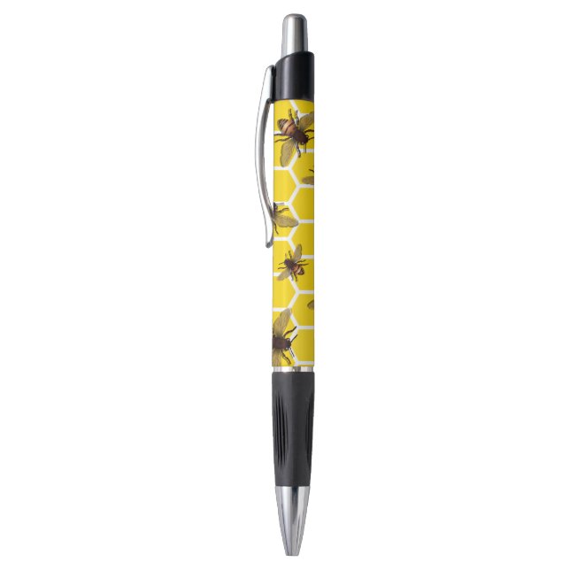Bolígrafo Abeja en pluma del panal (Parte superior (vertical))