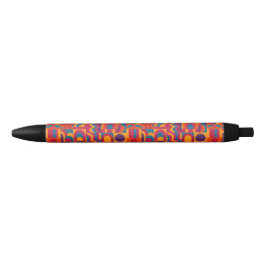 Bolígrafo abstracto negrita - Modelo retro vibrant