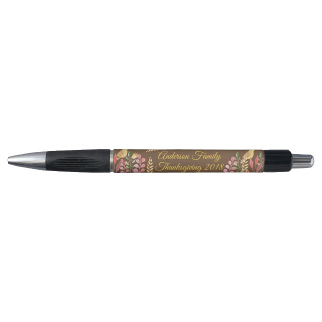 Bolígrafo Acuarelas de Otoño Personalizadas (Anverso)