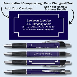 Bolígrafo Añadir nombre de la compañía, fondo de la nave nav