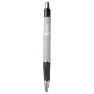 Bolígrafo Ancla gris con monograma