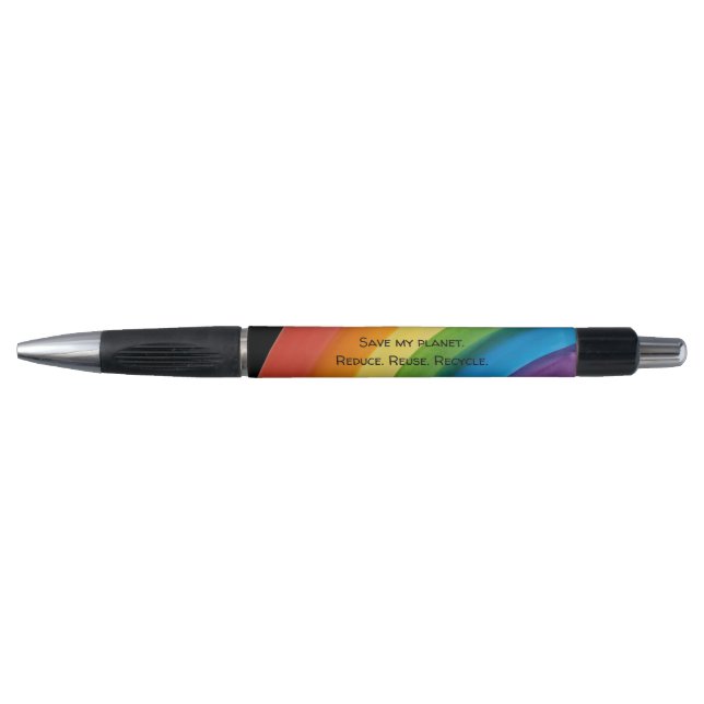 Bolígrafo ARCOÍRIS Salva mi planeta (personalizable) (Anverso)