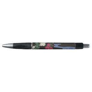 Bolígrafo Arte de Crisantemo Vintage Ohara Koson