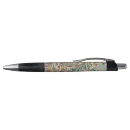 Bolígrafo Azul Melón Verde Marbleizado Vintage