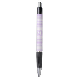 Bolígrafo Bandas de lilac monogramo