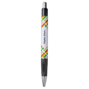Bolígrafo Bandera boliviana de Bolivia con texto personaliza
