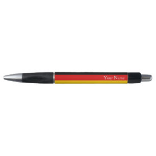 Bolígrafo Bandera de Alemania Negro Oro Rojo Personalizado A