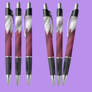 Bolígrafo Bandera de Qatar personalizada