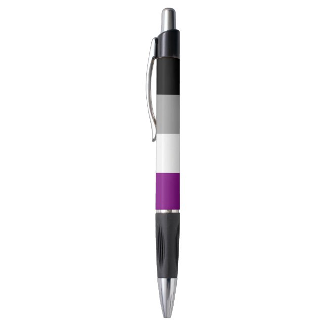 Bolígrafo Bandera del Orgullo Asexual (Parte superior (vertical))