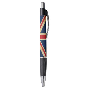 Bolígrafo Bandera Union Jack de Reino Unido del Grunge del