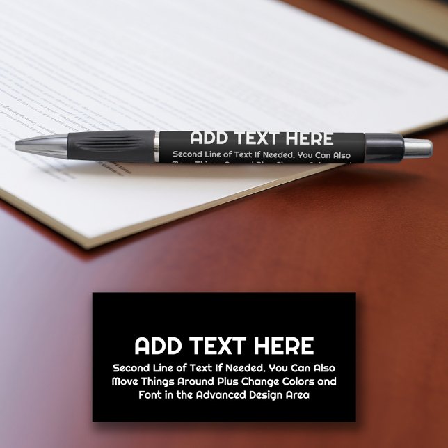 Bolígrafo Black Create Your Own - Make It Your Personalizado (Personalized pen)