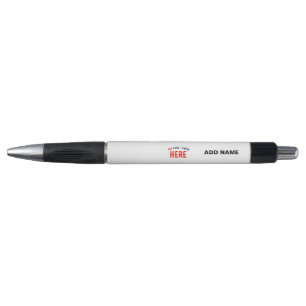 BOLÍGRAFO BLANCA MODERNA CON ESTILO PERSONALIZABLE VERIFICAD