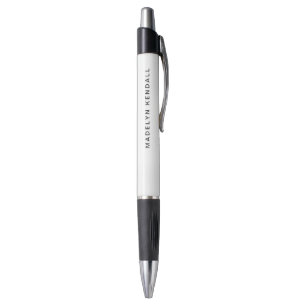 Bolígrafo Blanco personalizado de la tipografía de escritura