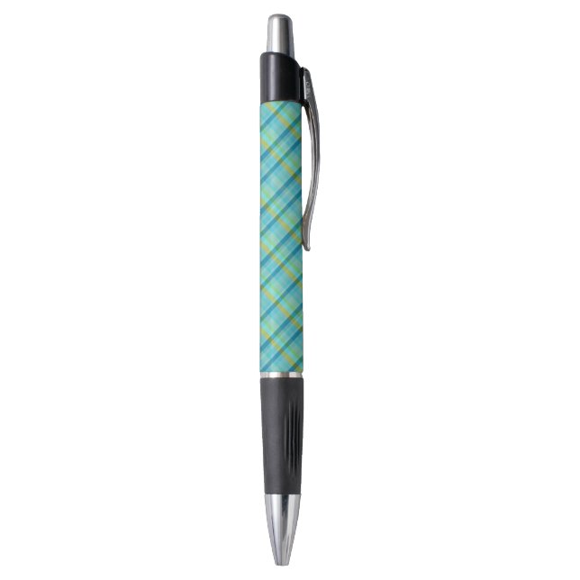 Bolígrafo Blue Plaid by Shirley Taylor (Parte inferior (Vertical))
