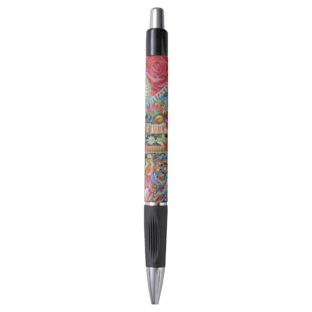 Bolígrafo Boho Paisley Love Ballpoint Pen (Frente vertical)