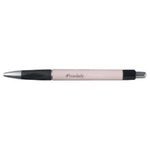 Bolígrafo #Bosslady Rosa Caligrafía Nombre personaliza
