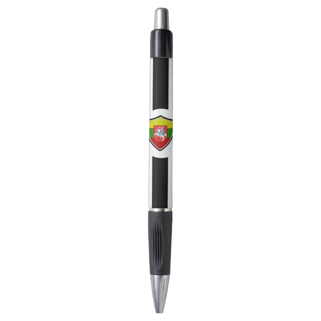 Bolígrafo Brazos con cubierta de bandera de Lituania (Frente vertical)