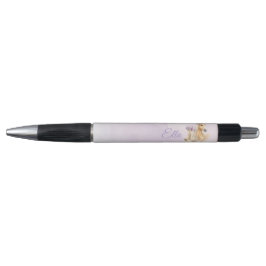 Bolígrafo Caballo Floral Morado para Niñas
