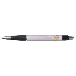 Bolígrafo Caballo Floral Morado para Niñas