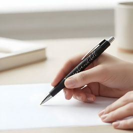 Bolígrafo Caligrafía de guión de moda en negro