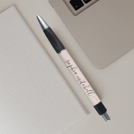 Bolígrafo Caligrafía de guión de moda Rubor rosa