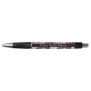 Bolígrafo Camuflaje, Azul Blanco Rojo Gris, Militar, Ejércit