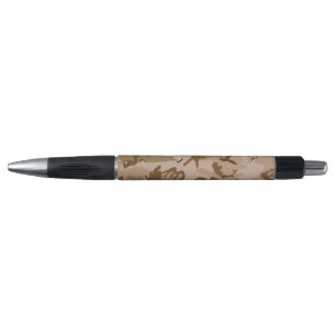 Bolígrafo Camuflaje del desierto con guijarros, militar, ejé