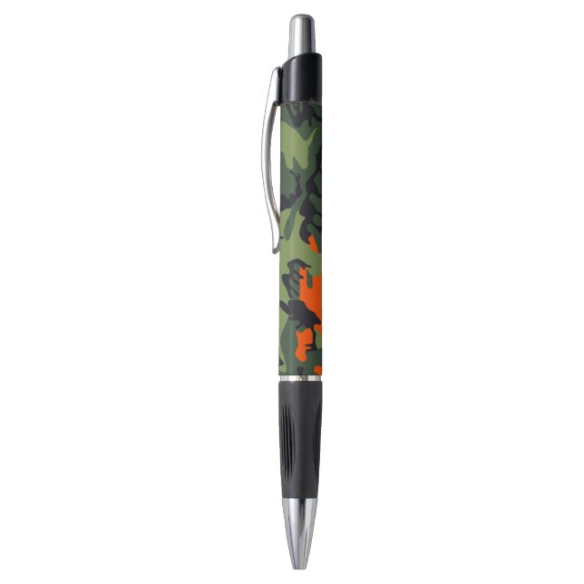 Bolígrafo Camuflaje verde anaranjado (Parte superior (vertical))
